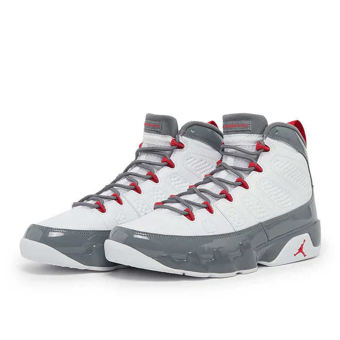 Nike Air Jordan 9 Retro White Fire Red Cool Grey