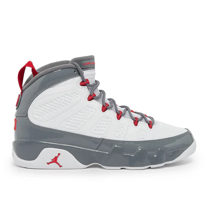 Nike Air Jordan 9 Retro White Fire Red Cool Grey