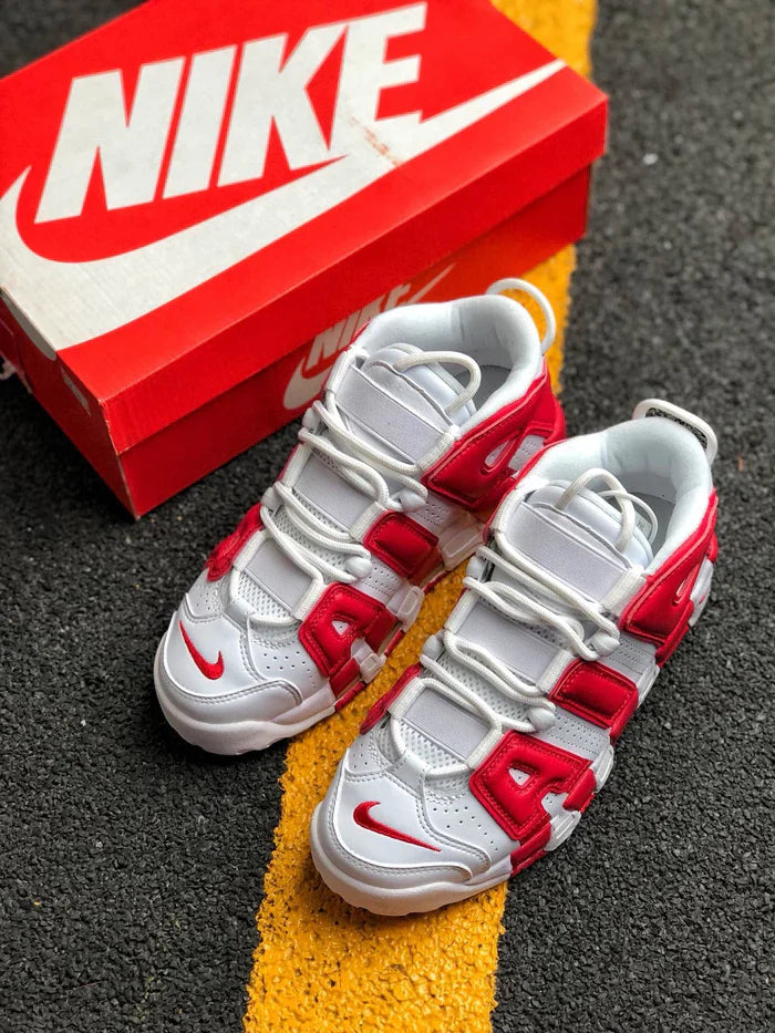 Nike Air More Uptempo White Red