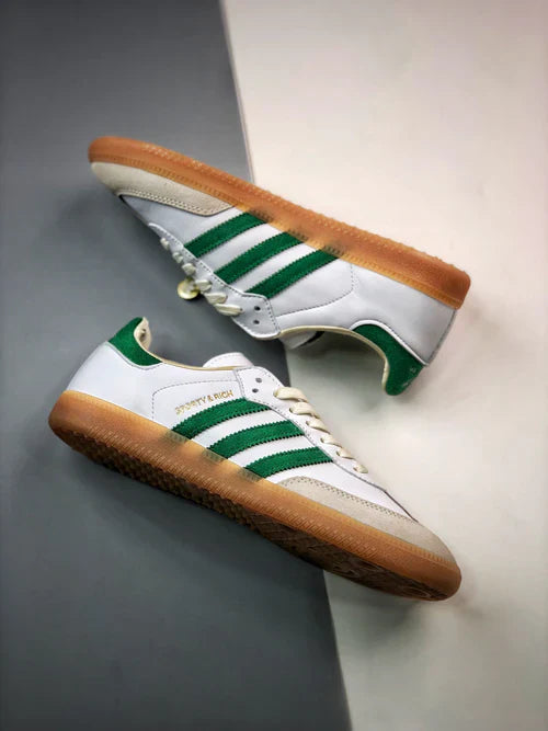 Sporty & Rich x Adidas Samba OG Rich White Green