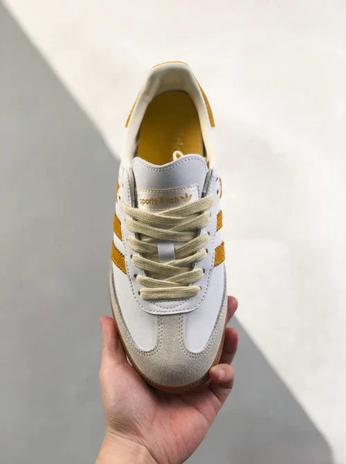 Sporty & Rich x Adidas Samba OG White Bold Gold