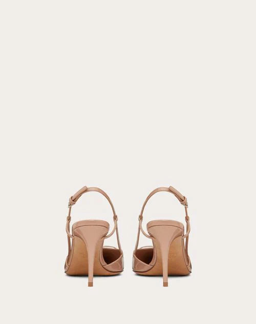 Valentino Beige Lace Up Heels