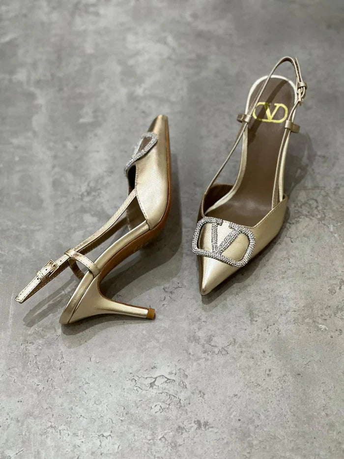 Valentino Gold Heels